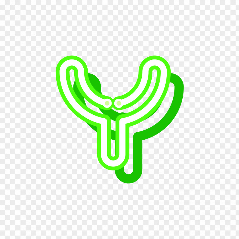 Green Uppercase Fluorescent Letter Y Fluorescence PNG