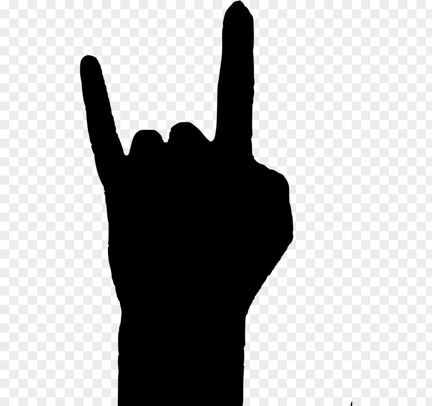 Open Hands Rock Sign Of The Horns Clip Art PNG