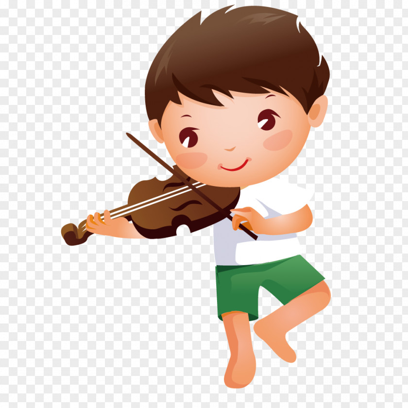 Violin Boy Musical Instrument Download PNG