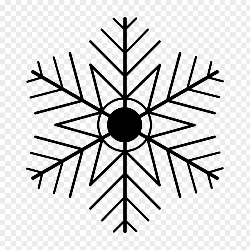 Black Snow Snowflake Christmas Ornament Crystal Shape PNG