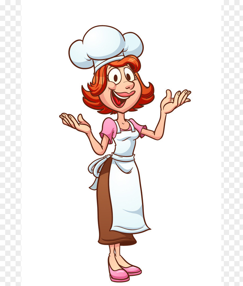 Female Chef Mother Cartoon Clip Art PNG