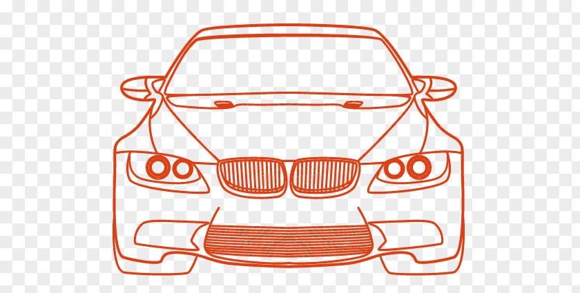 BMW Car Vector Silhouette Clip Art PNG