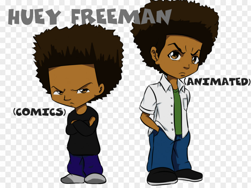 Free Man Huey Freeman Riley The Boondocks Comic Strip PNG