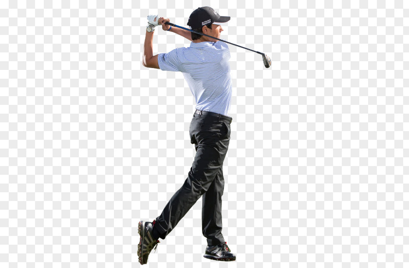 Golf Club Golfer Standing Shoulder Recreation Trousers PNG