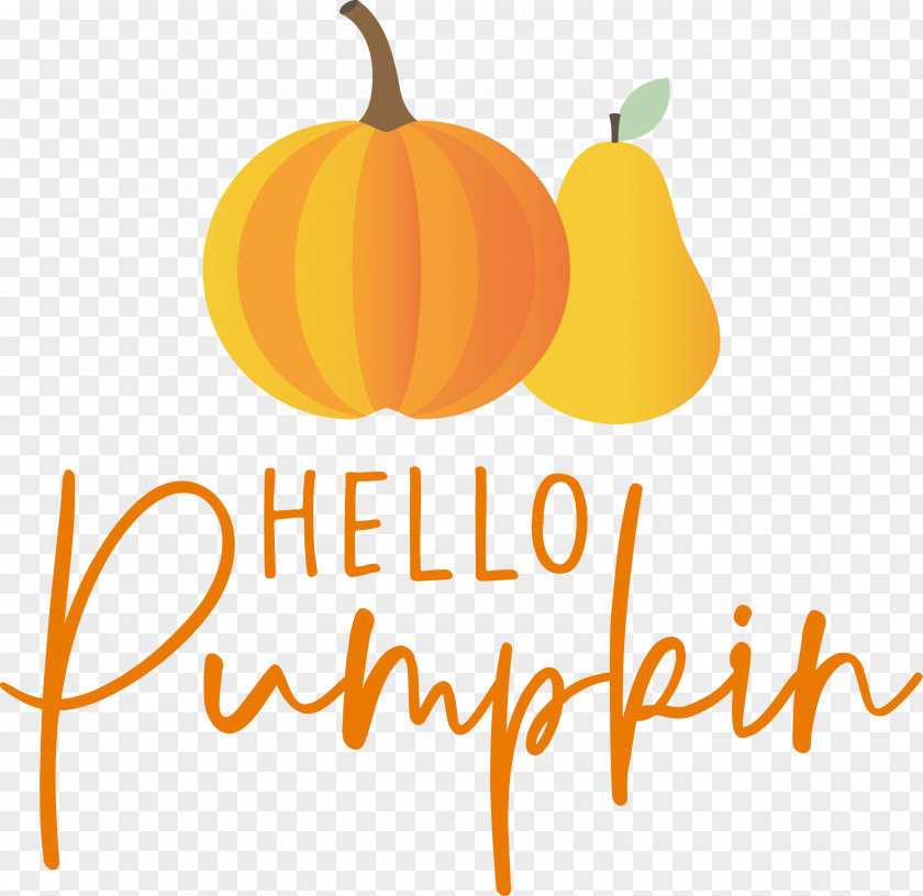 HELLO PUMPKIN Autumn Harvest PNG