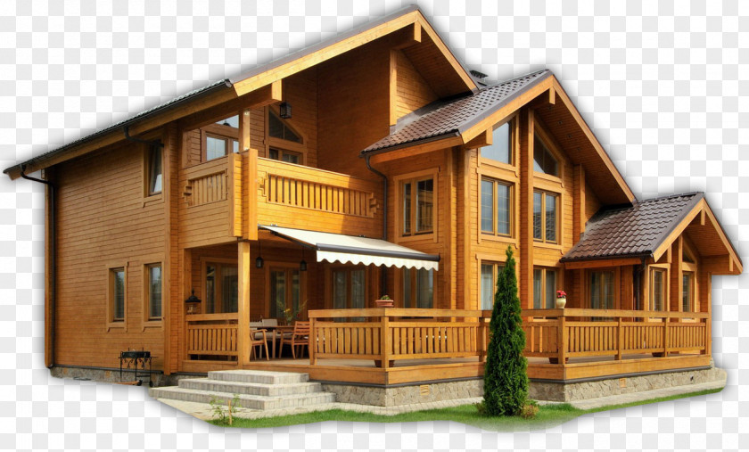 House Log Cabin Home Building PNG