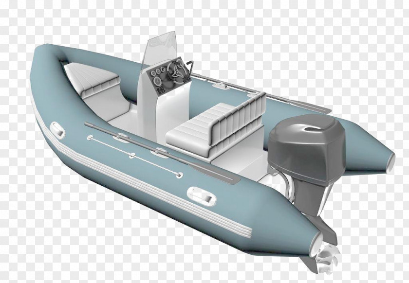 Simple Rubber Boat Elements Inflatable Yacht PNG