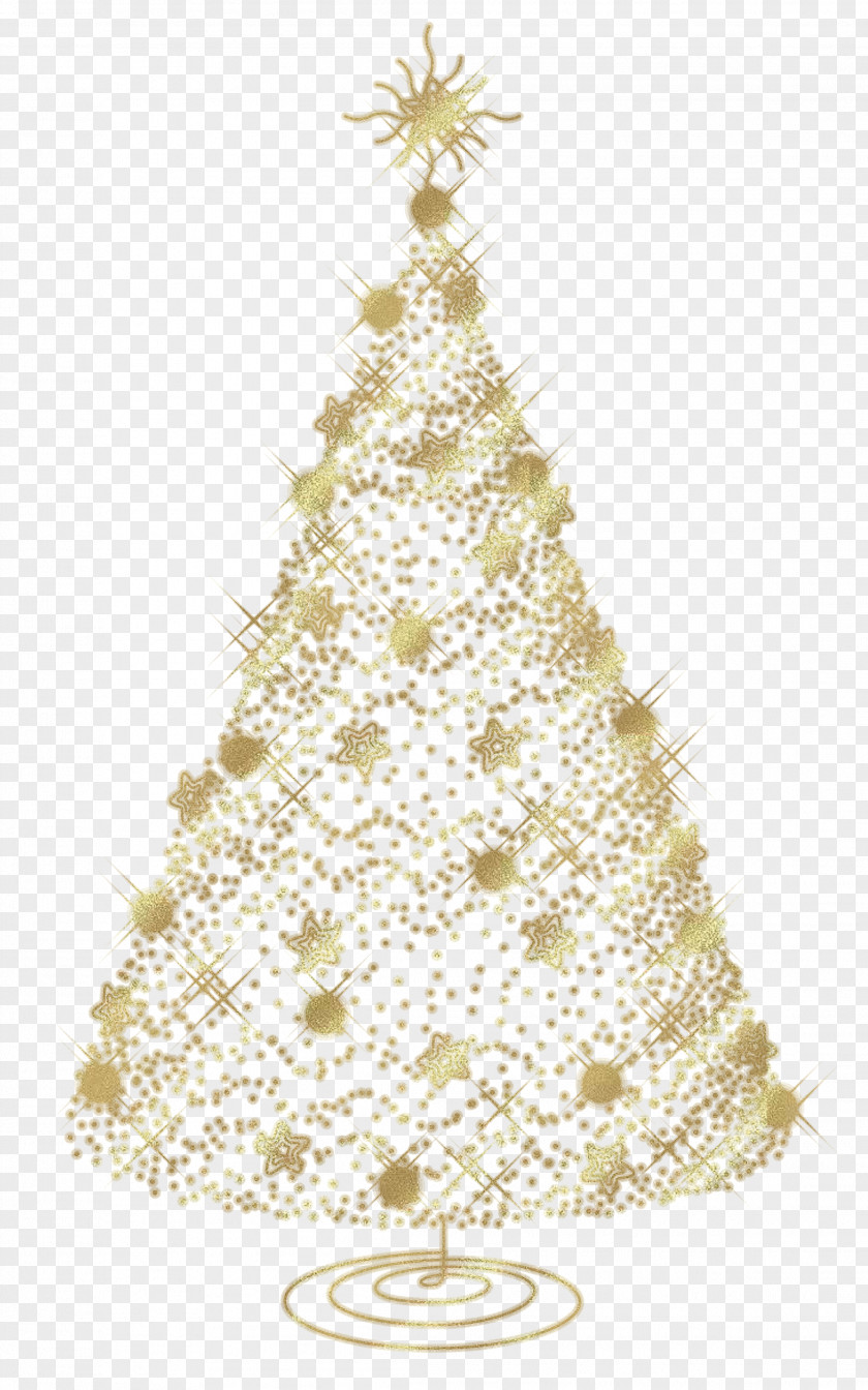 Transparent Christmas Gold Tree Clipart Clip Art PNG