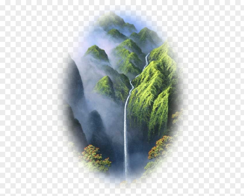 Waterfall Cascata Delle Marmore Cumberland Falls Mist Painting PNG