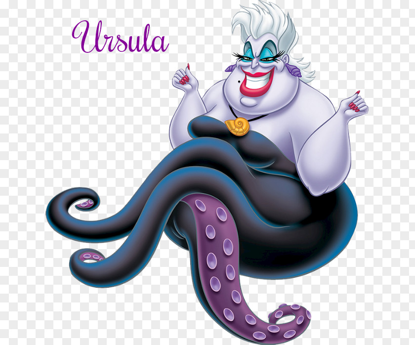 Disney Villian Ursula Ariel The Little Mermaid Sebastian Villain PNG