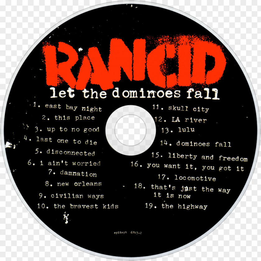 Dominoes Let The Fall Rancid Compact Disc Album PNG