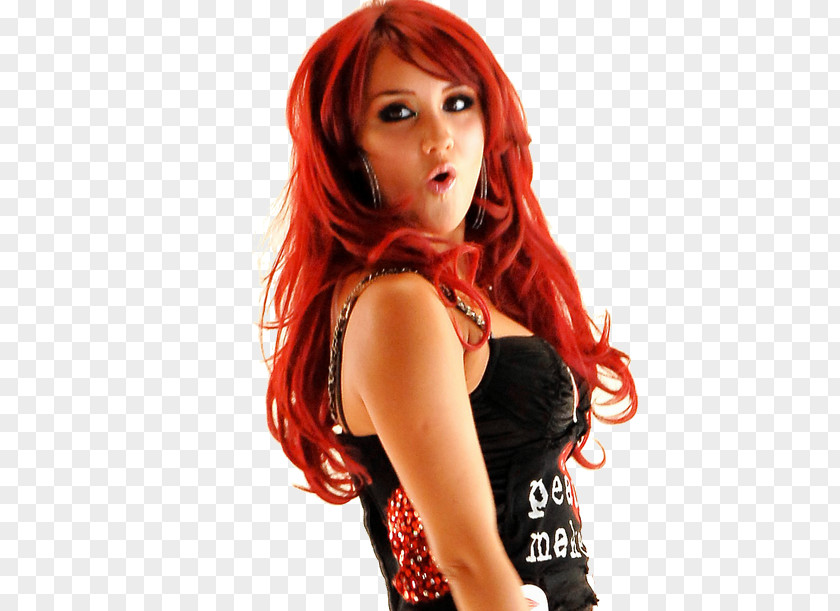 Dulce María Red Hair PhotoScape Coloring PNG