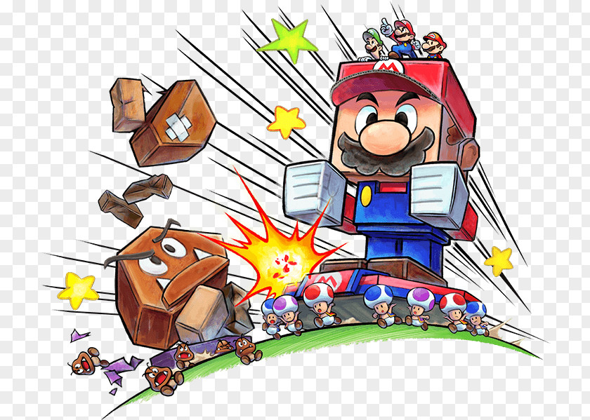 Luigi Mario & Luigi: Paper Jam Superstar Saga PNG