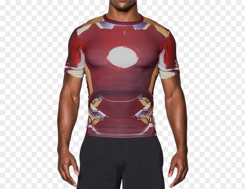 T-shirt Iron Man Hoodie Under Armour Clothing PNG