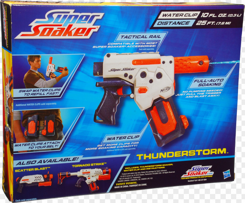 Water War Toy Gun Nerf Super Soaker Hasbro PNG