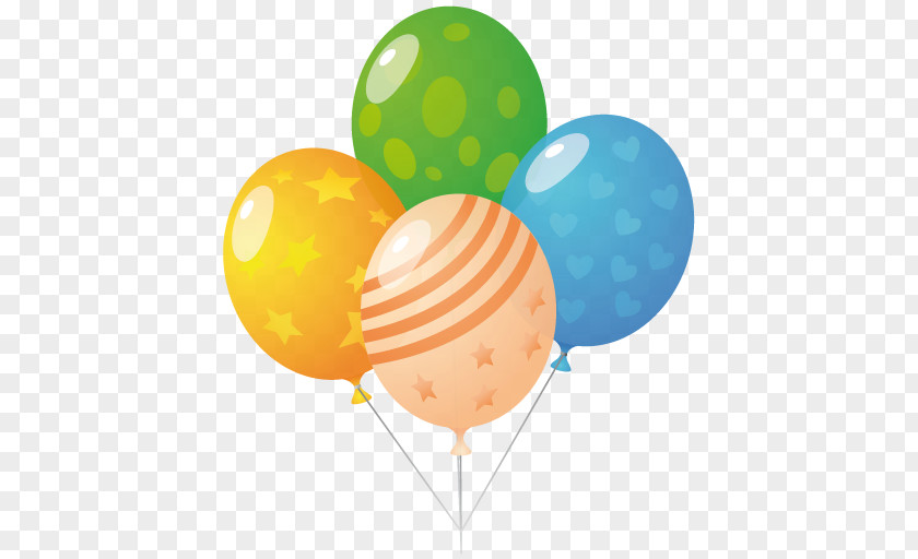 Balloons Orange Party Supply Balloon PNG