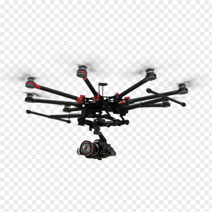 Camera Quadcopter Unmanned Aerial Vehicle DJI Spreading Wings S1000+ Multirotor PNG