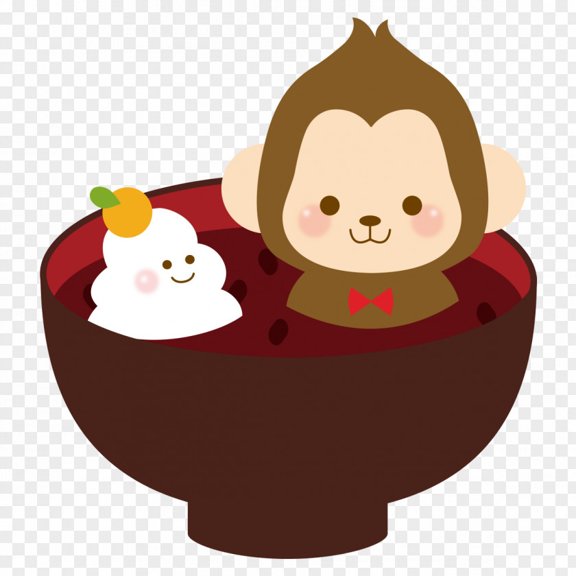 Dessert Food Japanese New Year Card Boar PNG