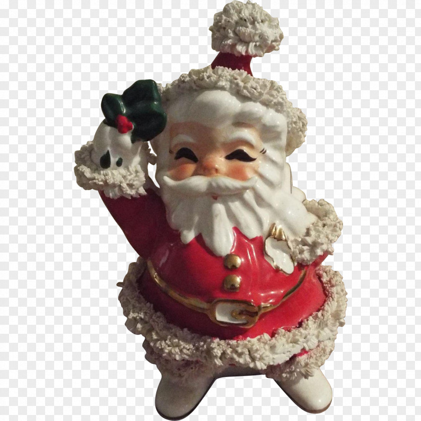 Santa Sleigh Claus Christmas Ornament Decoration Figurine PNG