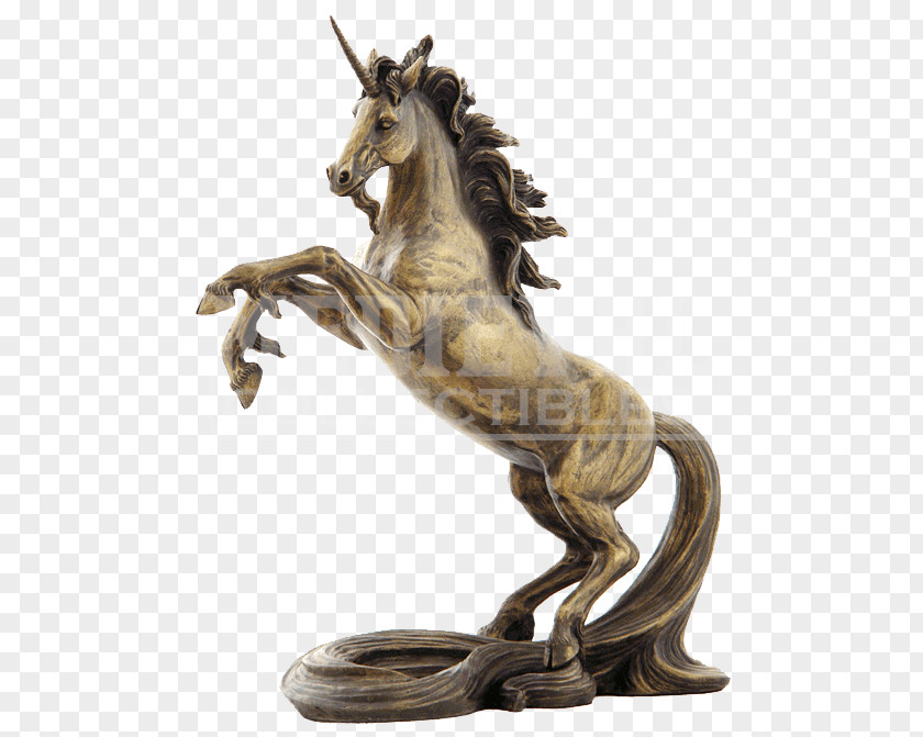 Unicorn Figurine Bronze Sculpture Classical Statue PNG