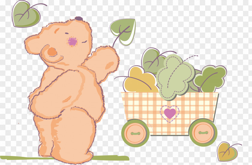 Brown Bear Vector Illustration PNG