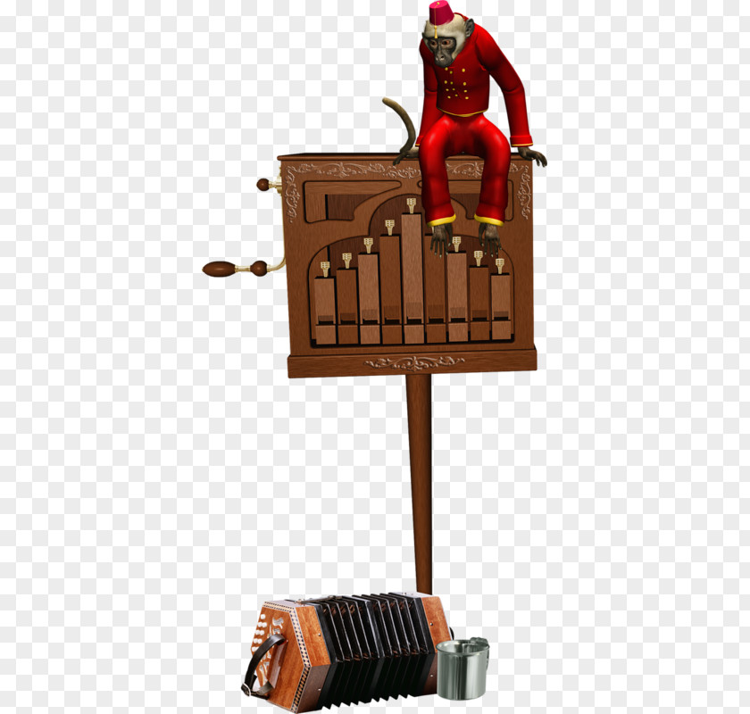 Cartoon Monkey Musical Instrument PNG