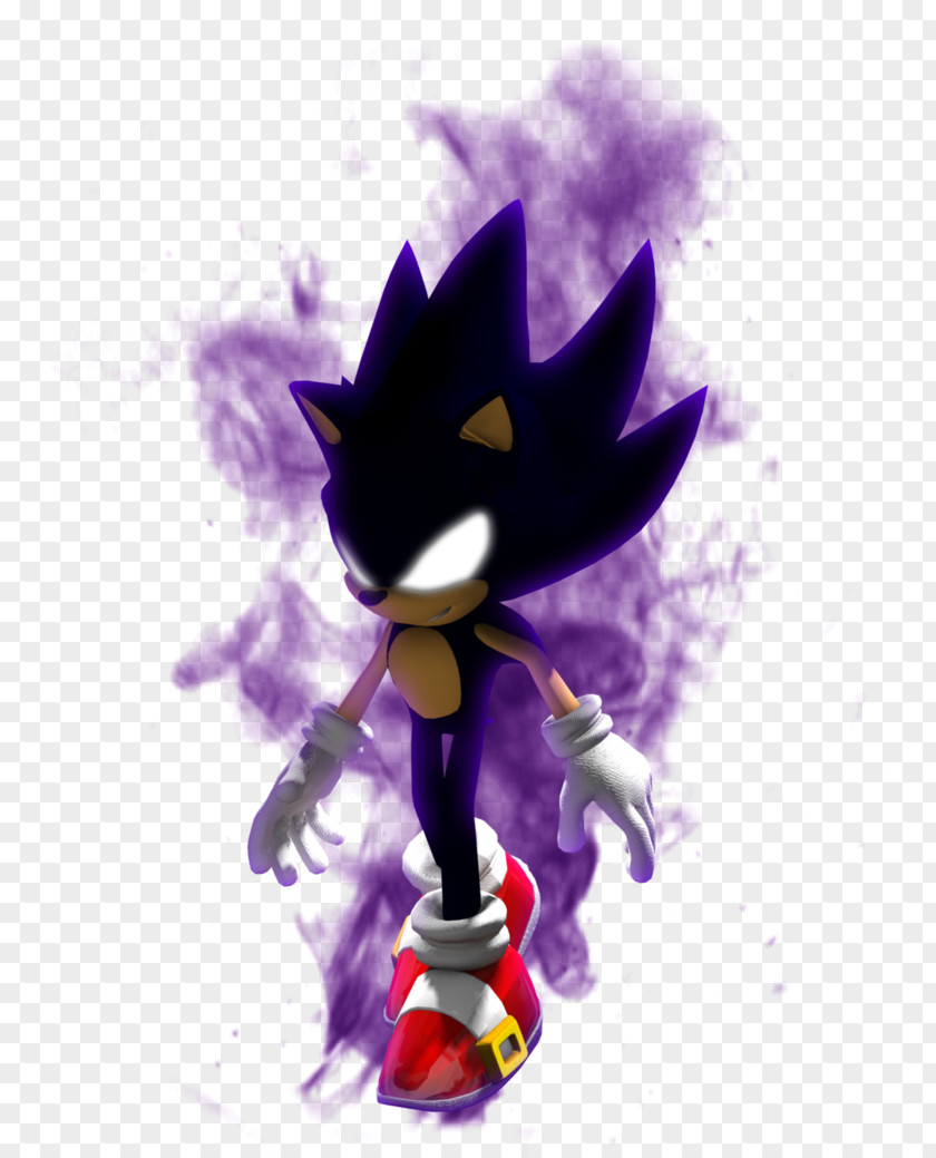 Dark Side Sonic And The Secret Rings Hedgehog Rendering PNG