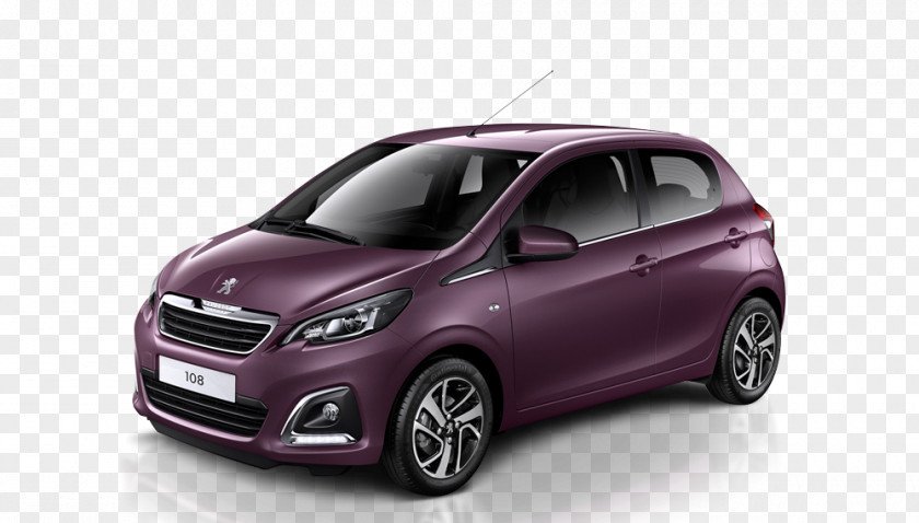 Peugeot 108 Active City Car Hatchback PNG