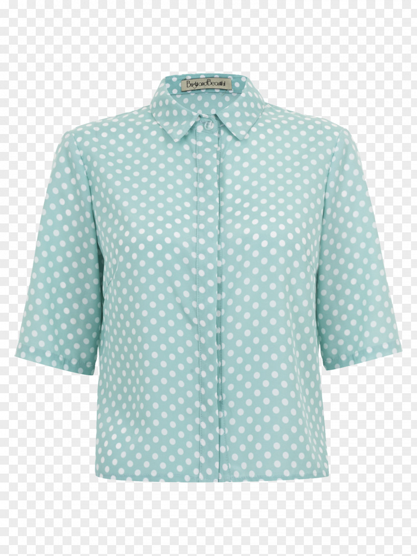 Polka Dot Blouse Dress Clothing Necktie PNG