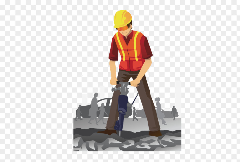 Construction Workers In The City Laborer Worker Architectural Engineering PNG