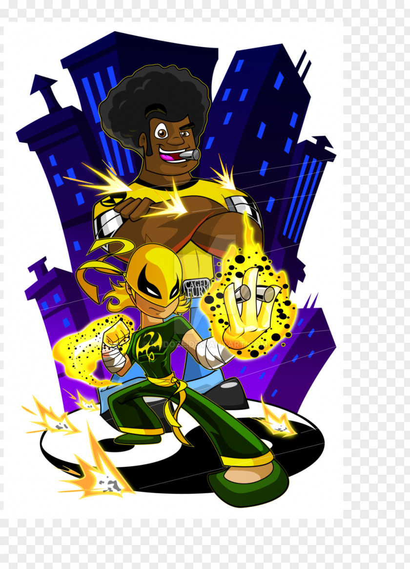 Luke Cage Power Man And Iron Fist Superhero Avengers PNG