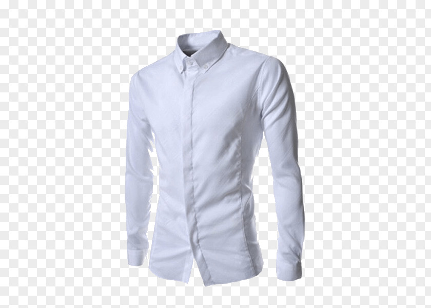 Mens Dress Long-sleeved T-shirt Shirt Casual PNG