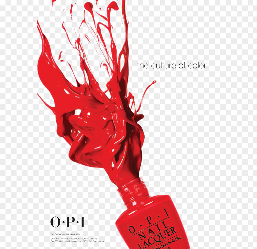 Nail Polish Red Ink OPI Products Poster Manicure PNG