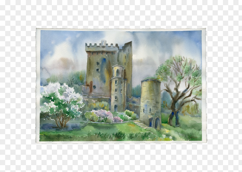 Painting Blarney Castle Watercolor PNG