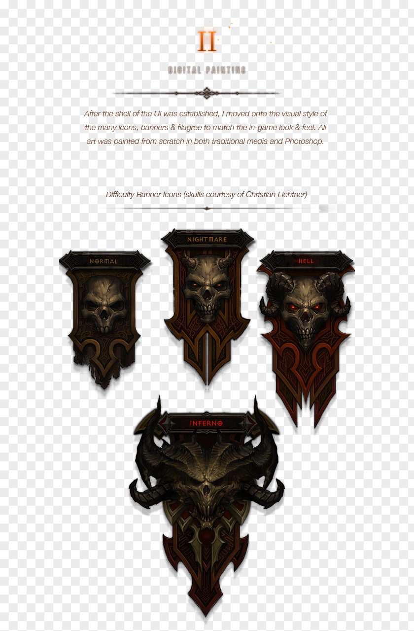 Ui Game Diablo III: Book Of Cain Tyrael Design PNG