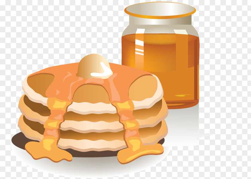 Vector Toast With Jam Coffee Breakfast Pancake Muffin Bacon PNG