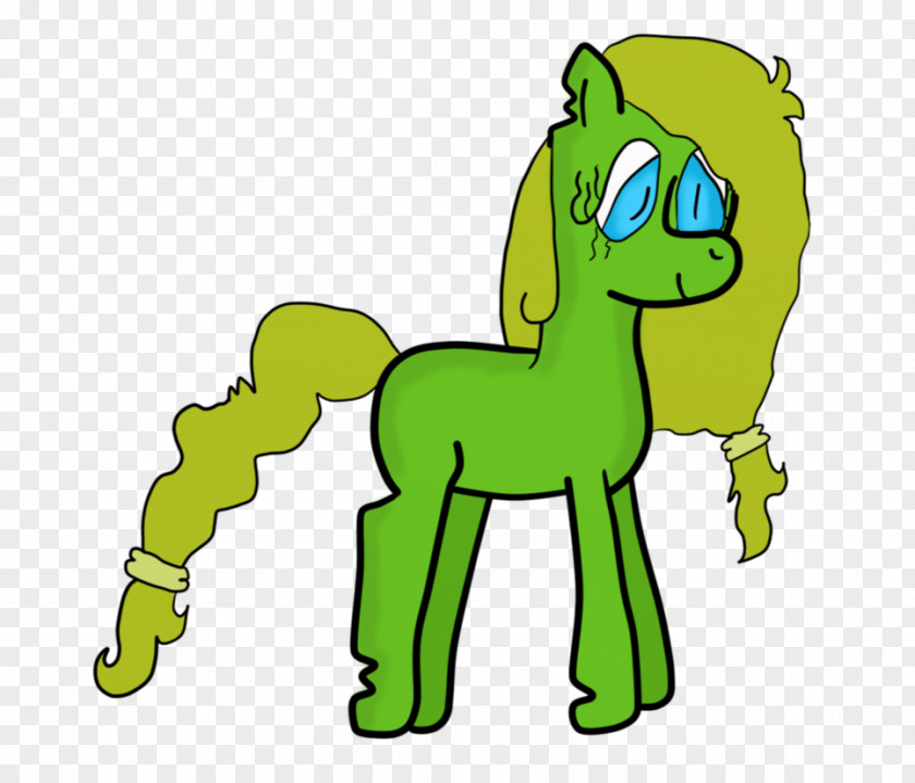 Horse Pony Green Line Clip Art PNG