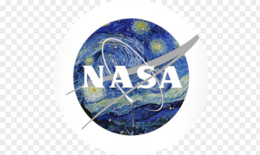 Painting The Starry Night NASA Insignia Artist PNG