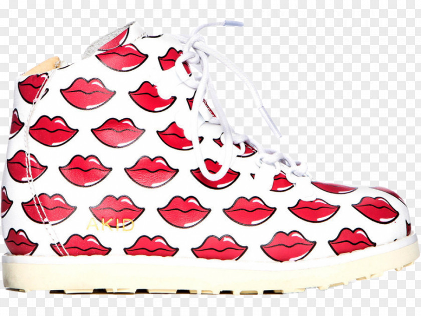 Rainbow Lips Shoe Sportswear Cross-training Sneakers Pattern PNG