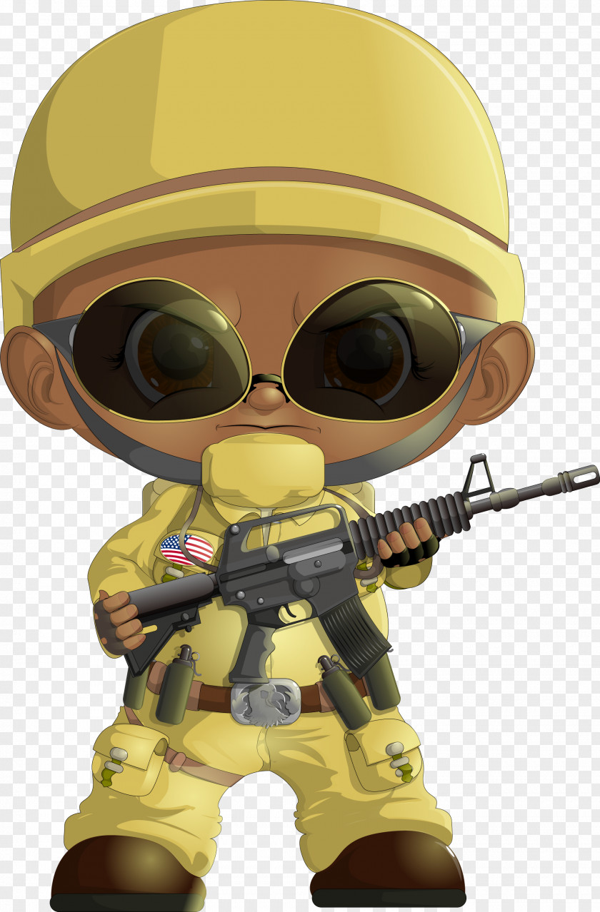 Vector Cute Cartoon Villain Military Soldiers Soldier PNG