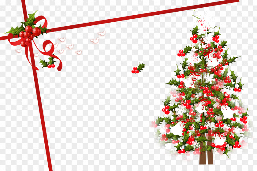 Creative Christmas Post Cards Tree Card PNG