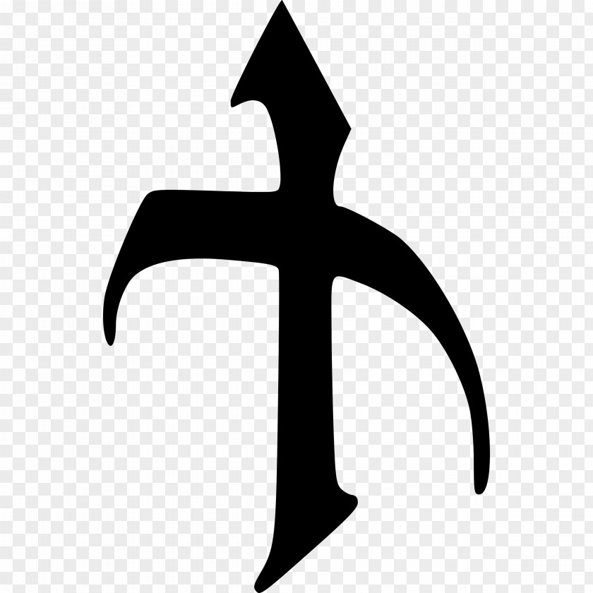 Goth Glyph Symbol Clip Art PNG