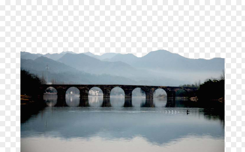 Huizhou Landscape Five Hole Bridge Anhui U7389u865au5bab U884cu8d70u65b0u5b89u6c5f PNG