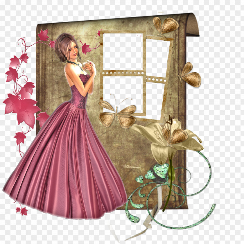 Painting Costume Design Picture Frames Gown PNG
