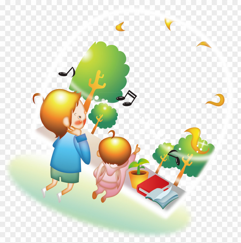 Singing The Child Cartoon Drawing PNG