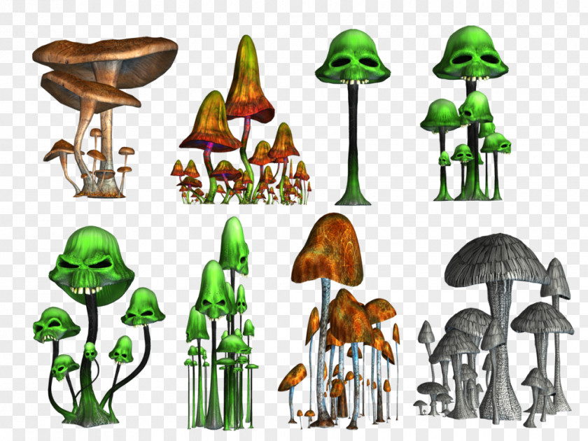 Magic Mushroom Festival Alien PNG