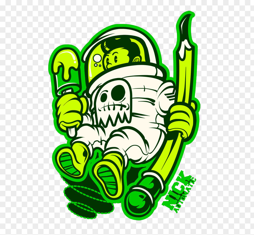 Poisoning Astronaut T-shirt Cartoon Illustration PNG