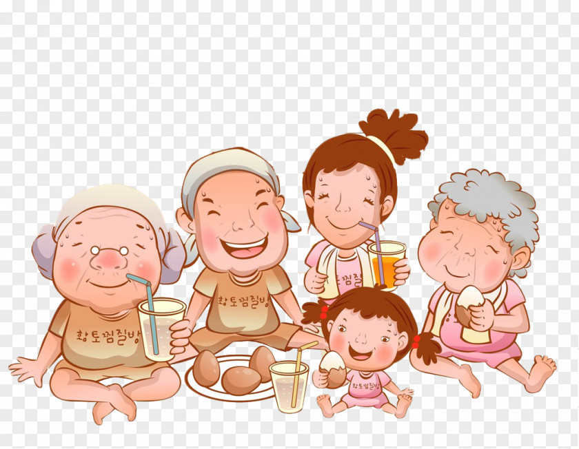 A Family Of Sauna Drawing Clip Art PNG