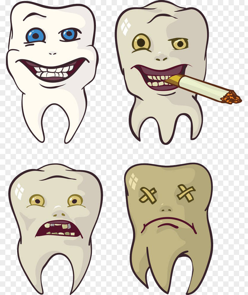 Smoking Is Harmful To Your Teeth Tooth Decay Royalty-free Clip Art PNG