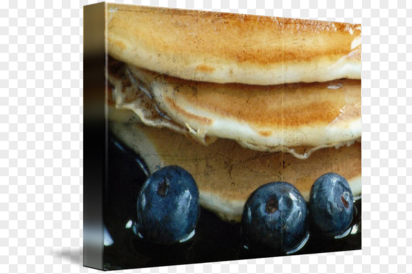 Watercolor Blueberry Pancake Frozen Dessert PNG